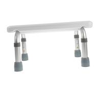 VICASKY 1 sgabello da doccia regolabile in altezza, in lega di alluminio, antiscivolo, per anziani, per uso del bagno, capacità di carico