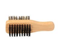 VICASKY 1 spazzola multifunzione per la cura della barba in setole di cinghiale, doppio design per una cura efficace della barba e della pulizia dei capelli per uomo nel parrucchiere a casa