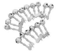 VICASKY 10 Campanelli Allarme per Canna da Pesca in Acciaio Inossidabile, Indicatori di Abboccata Sensore di Lancio e Design Anti-caduta, Accessori Multifunzionali per Attrezzatura