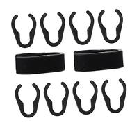 VICASKY 10 clip per microfono per cavi elettrici, organizer per cavi elettrici, clip nere universali, per microfono, in plastica, per microfono, accessori per la casa