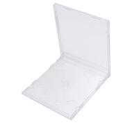 VICASKY 10 Custodie Trasparenti per CD e Dvd in Plastica Rigida Porta CD Doppio Slot per Archiviazione e Trasporto Confezione da 10 Pezzi per Uso Domestico e Regali