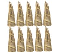 VICASKY 10 decorazioni in corno te mestiere unicorno decorazioni per fermagli per accessori in corno te cosplay corna Clip per stoffa D'oro