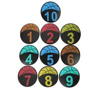 VICASKY 10 Dischi Marcatori per Allenamento Calcio e Basket TPE Resistente Antiscivolo Colori Vivaci e Design per Preparazione Sportiva Professionale