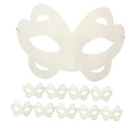 VICASKY 10 mascherine dipinte a mano fai da te, maschera per il fai da te, per la pulizia della maschera, per l'opera, per cosplay, feste, Halloween, per la pulizia della carta vuota bianca