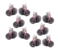 VICASKY 10 mini coniglietti pasquali in peluche per coniglietti pasquali, morbidi, piccoli conigli, ornamenti da appendere, giocattoli di peluche, per la ricerca delle uova di Pasqua, materiale di