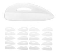 VICASKY 10 Paia adesivo per l'isolamento delle ciglia riutilizzabile sollevare professionale Tasco per ciglia in silicone tampone per la permanente delle ciglia Gel di silice bianca