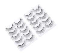 VICASKY 10 paia Ciglia Finte Multi-strato Naturali Handmade Bande Morbide e Densità Elevata per Trucco Naturale e Riutilizzabili Adatte per Estensioni e Kit Laminazione Ciglia