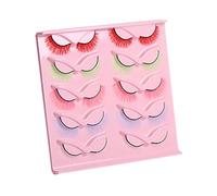 VICASKY 10 Paia Di Ciglia Finte Colorate Ciglia Finte Ciglia Finte Per Esercitazioni Di Performance Ciglia Finte Ciglia Finte Sottili Da Donna Forniture Per Il Trucco Fibra Chimica