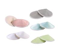 VICASKY 10 Pezzi Assorbenti Protettivi per Reggiseno da Allattamento Lavabili a Strati con Design a Conca Traspiranti e Resistenti Colore Casuale