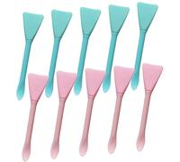 VICASKY 10 pezzi asta in silicone con spazzola per maschera viso argilla per donne applicatori portatili spazzola per l'applicazione della spazzola per maschera in gel di silice