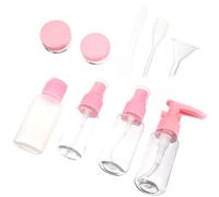 VICASKY 10 Pezzi Bottiglie Da Viaggio Flaconi Portatili Riutilizzabili Contenitori Da Viaggio Per Shampoo e Lozione Colore Rosa Chiaro