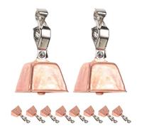 VICASKY 10 Pezzi Campanello da Pesca con Morsetto, Allarme per Canne, | Design a Angoli, per Pesca in Acqua e Dalla Riva, Segnala Abboccate in Silenzio