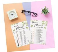 VICASKY 10 Pezzi Carte Nubilato Giochi Conversazione per Bridal Shower con Facile da e Indelebile Test Tacito Amore e Divertimento Matrimonio