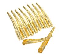 VICASKY 10 pezzi di unghie metalliche per Halloween, anelli regolabili per cosplay e styling, gioielli eleganti per uomo e donna