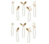 VICASKY 10 Pezzi Fermagli Sposa Quattro Foglie Eleganti Forcine per con Design Accessori Chic per Matrimoni e Feste