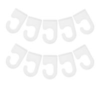 VICASKY 10 pezzi Ganci per Poster Scorrimento in Plastica Resistenti e Antiruggine Ganci Fissaggio per Bastoni Pubblicitari Accessori Stabili per Appendere Poster e Tende da Parete