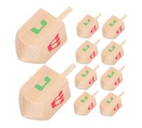 VICASKY 10 pezzi giocattolo giroscopio per pannelli in legno fatti a mano, trotola in legno, giocattolo per bambini, giocattolo in legno, regalo per feste per bambini, trotola in legno