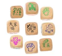 VICASKY 10 Pezzi Legno per Giochi da Tavolo per Feste e Attività Sociali Sicuri e Resistenti