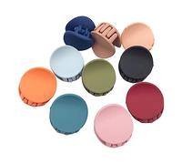VICASKY 10 Pezzi Mini Fermagli per Tondi Colorati Accessori Adorabili per Ragazze Clip per Sicure e Non Scivolose Colore Casuale