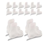 VICASKY 10 Pezzi Pattini Rotelle in Plastica Bianchi per Bambole Miniature Design Adorabile e Facile da Usare, per Racconti Creativi e Giochi Invernali