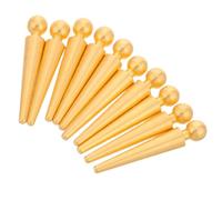 VICASKY 10 Pezzi Pioli da Gioco per Cribbage in Ferro Oro, per Fori da 1/8 | Ricambio Preciso, Forma Ergonomica e Finitura Lucida, per Tavolo e Tracciati su Giochi da Tavolo
