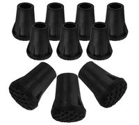 VICASKY 10 pezzi Punte Protettive per Bastoni da Trekking in Tpr Resistente all Usura Punte Antiscivolo per Stampelle e Bastoni da Cammino Adatte per Escursionismo e Attività Outdoor