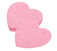 VICASKY 10 pezzi spugna per la pulizia del viso a forma di cuore, spugna a compressione per rimuovere il trucco per il viso, pulizia profonda e peeling, delicata sulla pelle, facile da viaggiare