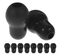 VICASKY 10 Pezzi Tappi Auricolari in Silicone per Stetoscopio, Neri, 6mm | Accessori di Sostituzione, Comfort Migliorato, Uso in Clinica e Ospedale, Compatibili Molte Marche
