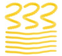 VICASKY 10 Pezzi verga calda bigodini Arriccia bastoncini per permanente in silicone Bigodino per le donne rulli per per da donna Gel di silice Yellow