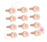 VICASKY 100 bicchieri in silicone per colorare le ciglia, strumento per il trucco del pigmento, in silicone, per il pigmento, per le sopracciglia, per tatuaggi, colore bianco