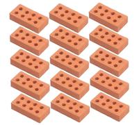 VICASKY 100 mini mattoni rossi minuscoli mattoni da parete mini mattoni artificiali mini mattoni piccoli mattoni da costruzione, decorazione in mattoni in miniatura