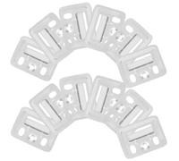 VICASKY 100 Pezzi Clip in Metallo Argento per Pannelli Murali Integrati, Morsetto Versatile e Fissaggio Sicuro per Installazione Mobili e Montaggio a Parete