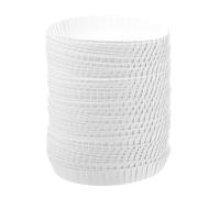 VICASKY 100 Pezzi Coperchio della tazza di carta monouso compatto per camera d'albergo e Accessori per bevande all'ingrosso bianco