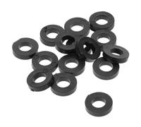 VICASKY 100 pezzi distanziatori tamburo, accessori per strumenti a percussione, accessori per tamburi, tamburo, accessori, tamburo, accessori per tamburo, borchie in plastica, nero
