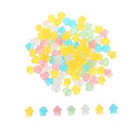 VICASKY 100 Pezzi Mini Funghi in Luminescenti Statue Decorazione Notturno Figurine Tiny Glow in The Dark per Micro Terrari da Te e Decorazioni Creative