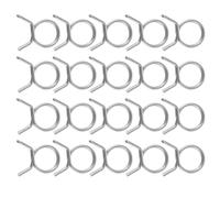 VICASKY 100 Pezzi Morsetto a Molla in Acciaio Inossidabile | Argento, Facile da Usare e Installare, Resistente a Rottura e Usura, per Accessori Auto e Giardino