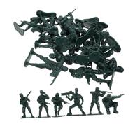 VICASKY 100 pezzi personaggi soldati pezzi grandi modelli di giocattoli resistenti alle intemperie per scene realistiche e giochi di ruolo per personaggi dei soldati verdi