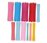 VICASKY 100pcs rulli per capelli riutilizzabili ondulati bobine per parrucchiere kit perm diversi colori