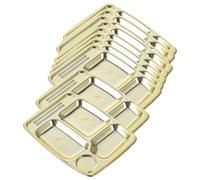 VICASKY 10pcs Stoviglie In Miniatura Per Casa Dolls Parti In Oro Miniatura Piatti Accessori Per Scene Della Cucina E Delle Donne Decorazioni