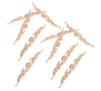 VICASKY 10pezzi Applique in Legno Intagliato Non Verniciato per Mobili Decorazioni Intarsiato in Legno per Ante Armadio Cornici Letto Specchi Fai da Te