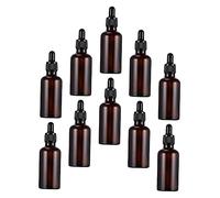 VICASKY 10pezzi Contagocce in Vetro Per Conservazione Dispenser Contagocce Anti-perdita Leggeri Per Medicinali Resistenti Per Quotidiano e Viaggi