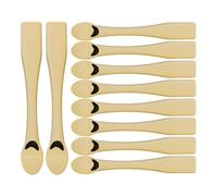 VICASKY 10pezzi Cucchiai Dorati Per Crema Viso in Abs Applicatori Cosmetici Per Trucco e Maschere Strumenti Pratici Per Bellezza e Cura Della Donna