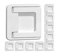 VICASKY 10pezzi Limitatore Blocco Finestra Scorrevole Serratura Restrizione Sicurezza Anello Trazione Nascosto Maniglia Adesiva Accessorio Sicurezza Ragazzo Ragazza Ragazza per Porta