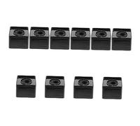 VICASKY 10pezzi Mic Cube Logo Flag Abs Per Microfoni Design e Portatile Per Logo Personalizzato Per Professionisti