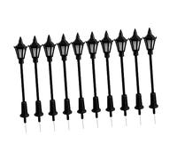 VICASKY 10pezzi Miniature Street Light Model Da Lampioni Per Decorazioni Di e Case Illuminazione Simulata Per Paesaggi e Foto Decorative