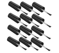 VICASKY 10pezzi Penne Per Smalto Di Ricambio Da Unità Applicatore Per Gel Unghie Pennelli Per Nail Art Strumenti Fai Da Te Per Smalto Piccoli Tappi Per Bottigliette Di Nero