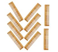 VICASKY 10pezzi Pettine Per Capelli in Bambù Di Pettini Denti Stretti Per Districare e Stilare i Capelli Per Uso Quotidiano e Professionale