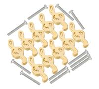 VICASKY 10pezzi Pomelli per Armadietti Forma di Nota Musicale Maniglie in Metallo Foro Singolo per Mobili da Cucina e Camerette