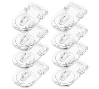VICASKY 10sets Chiusure Acrilico Con Cerniere e Chiusure Per Scatole e Vetrine Accessori Multifunzionali Per Organizzazione e Stoccaggio e