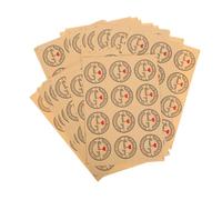 VICASKY 12 adesivi per tatuaggi, adesivi per biscotti, adesivi per imballaggio alimentare, adesivi di ringraziamento, fatti a mano con amore, etichetta adesiva